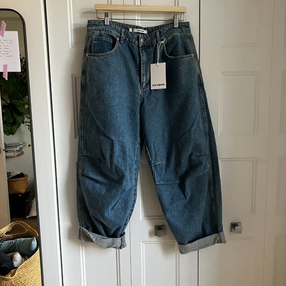 Oval Square Gaucho Jeans - Picture 7 of 8